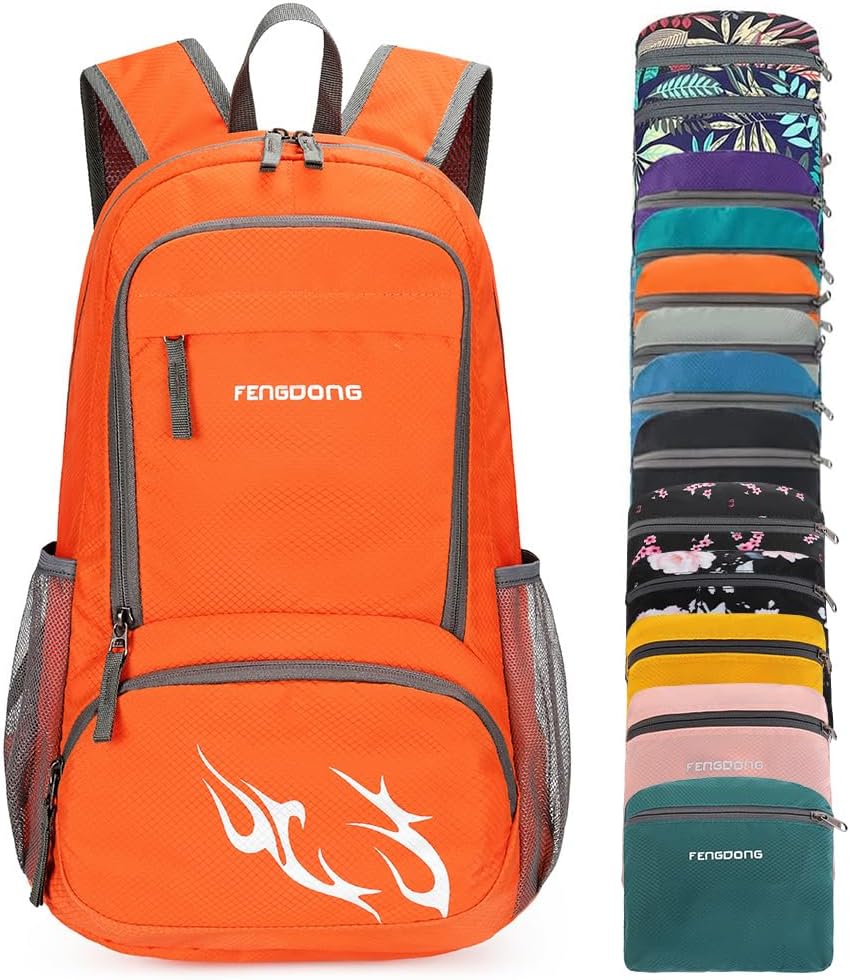 Foldable Backpack Small - FENGDONG 35L Ransel Ringan Lipat Tahan