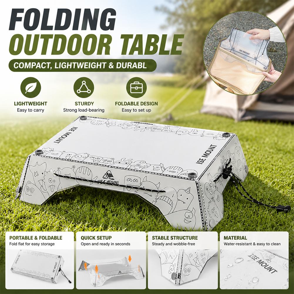 Foldable Backpack Small - Meja Lipat Camping Ultralight PP Mini