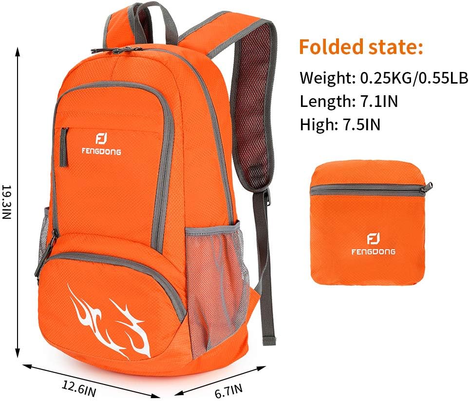 FENGDONG 35L Ransel Ringan Lip - Foldable Backpack Small ulasan dan harga