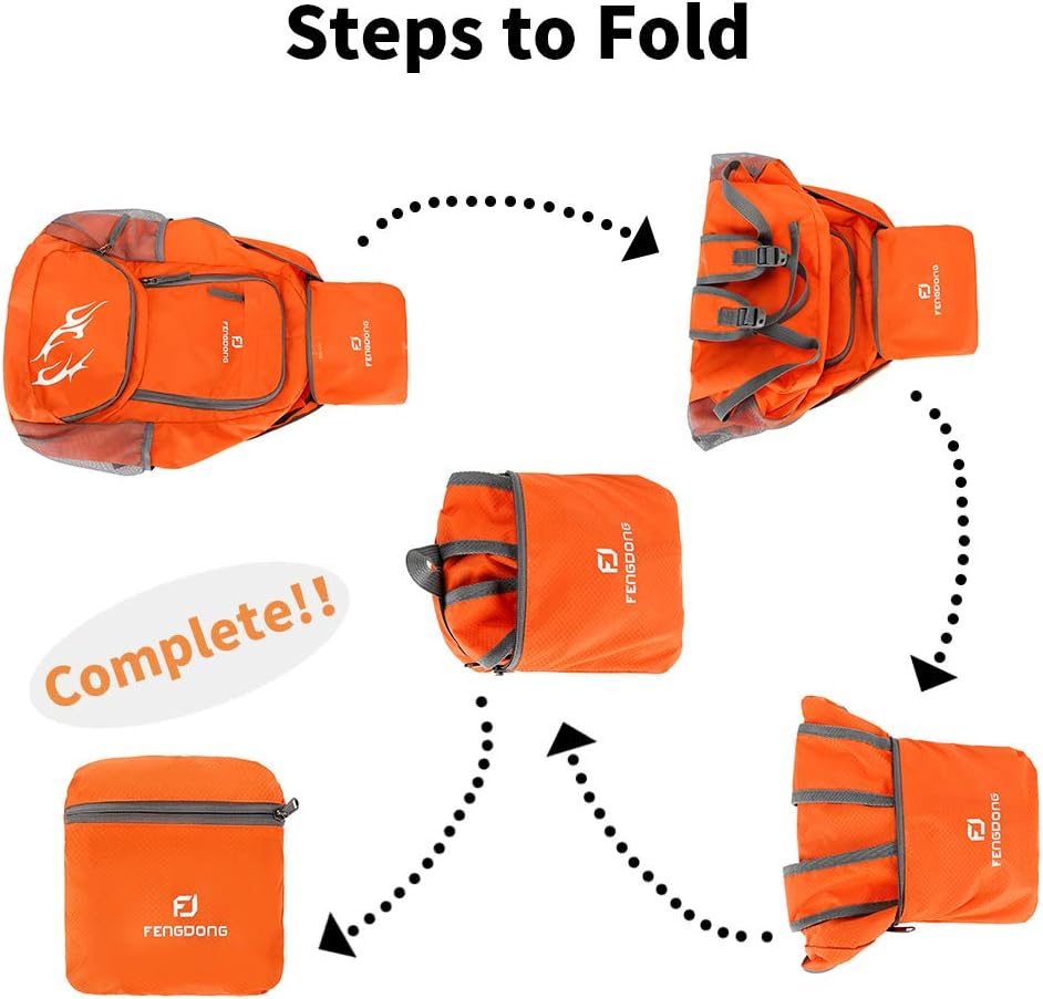 FENGDONG 35L Ransel Ringan Lip - Foldable Backpack Small ulasan dan harga